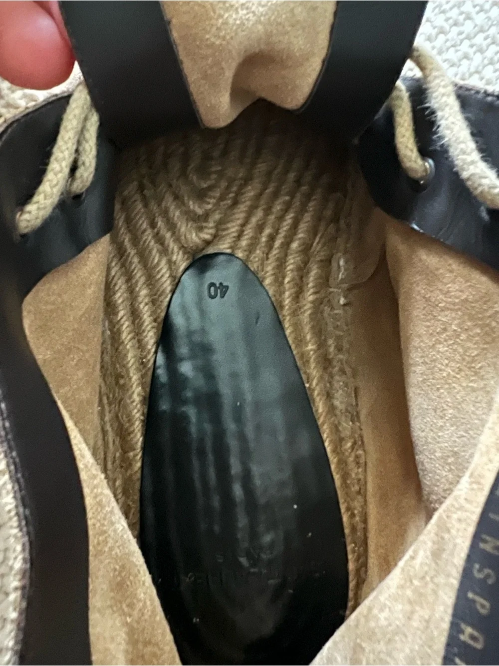 Saint Laurent Brown Suede Chukka Espadrille Boots size eu 40